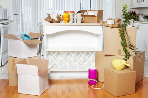 Camdentown removals team preparing for a residential move on a local street