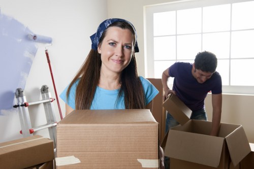 Packed boxes and furniture for Camdentown house removals