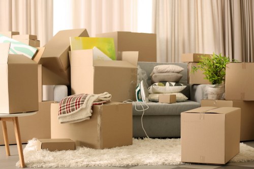 Manager assessing a storage-related complaint in an office