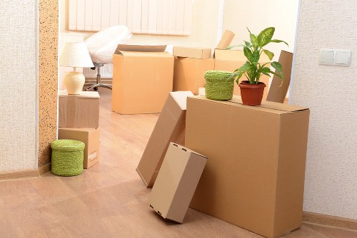 Secure mobile self storage unit used for home decluttering in Camdentown