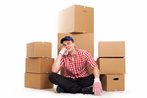 Secure storage space for furniture and boxes